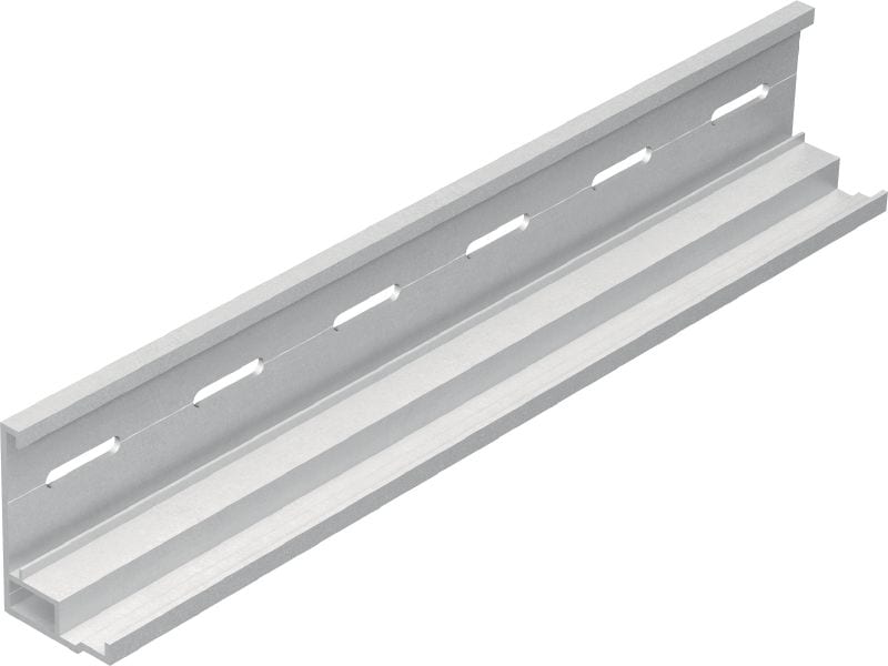 Rail Trespa MFT-TS300 Rail support principal pour ossature horizontale-verticale avec système Trespa TS300