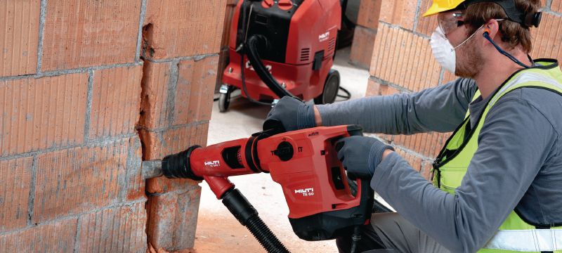 Perforateur TE 60-AVR Perforateur SDS Max (TE-Y) polyvalent et puissant pour le forage et le burinage du béton, équipé du système de réduction active des vibrations (AVR) Applications 1