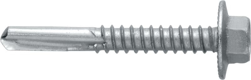 Vis métalliques autoperceuses S-MD25Z Vis autoperceuse (acier au carbone zingué) avec bride integrée pour des fixations de métal-a métal épais (jusqu'à 15 mm)