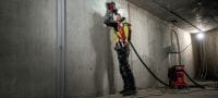 Exosquelette des épaules EXO-S Exosquelette pour les métiers de la construction permettant de soulager la fatigue des épaules et du cou lors des applications au-dessus du niveau des épaules, pour des circonférences de biceps jusqu'à 40 cm (16”) Applications 1