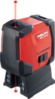 Laser point PM 2-PE Laser d'aplomb de haute précision avec 2 points et un faisceau rouge
