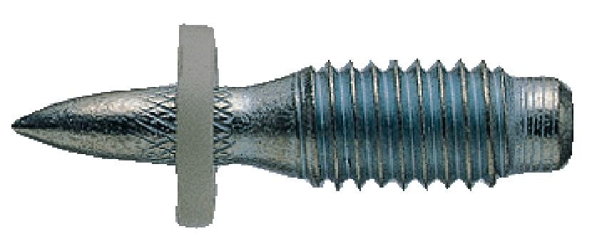 Goujons filetés X-EM8H P12 Goujon fileté en acier au carbone à utiliser avec les cloueurs à poudre sur l'acier (rondelle de 12 mm)