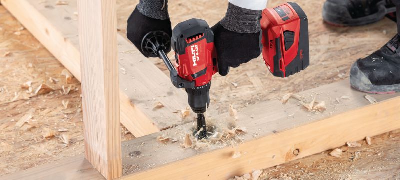 Visseuse-perceuse sans fil SF 6-A22 Visseuse-perceuse sans fil 22 V avec contrôle anti-torsion et embrayage électronique pour une utilisation universelle dans le bois, le métal et autres matériaux Applications 1