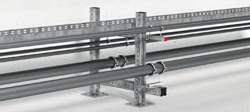 Rail lourd MIQ Rail lourd pour supports MEP pour charges lourdes et ossature modulaire Applications 1