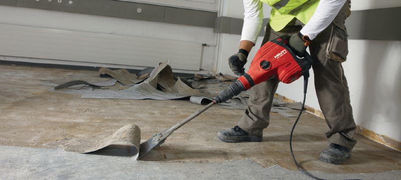Grattoirs de sol TE-Y FS Burins grattoirs de sol SDS Max (TE-Y) très tranchants pour l'enlèvement des sols et des revêtements à l'aide d'outils de démolition Applications 1