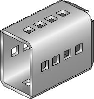 Connecteur MIC-SC Élément de liaison galvanisé à chaud (GAC) utilisé avec des platines MI pour un positionnement libre du rail