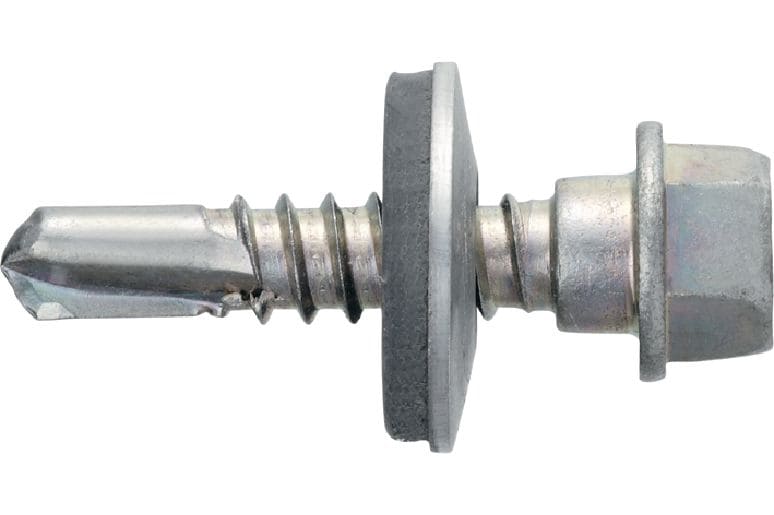 Vis métalliques autoperceuses S-MD 53Z Vis autoperceuse (acier au carbone zingué) avec rondelle de 16 mm pour fixations de métal sur métal d’épaisseur moyenne (jusqu'à 6 mm)