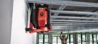 PR 40G-22 Niveau laser rotatif vert pente simple Niveau laser rotatif intérieur robuste avec faisceau vert très visible et fonctions automatiques pour nivellement, alignement, pentes et équerrage (plateforme Nuron) Applications 1