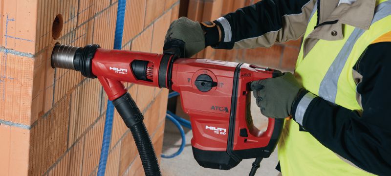 Perforateur TE 60-ATC-AVR Perforateur SDS Max (TE-Y) polyvalent et puissant pour le forage et le burinage dans le béton avec système de réduction active des vibrations (AVR) et système anti-torsion (ATC) Applications 1