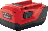 Batterie 22 V B22 8.0 Batterie Li-ion 22 V 8,0 Ah de dernière génération pour une durée de fonctionnement maximale