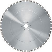 Lame de scie murale Equidist SPX MCS (60Y : compatible avec Tyrolit®) Lame de scie murale haut de gamme (15 kW) pour une vitesse de coupe élevée et une durée de vie accrue dans le béton armé (mandrin 60Y adapté aux scies murales Tyrolit®)