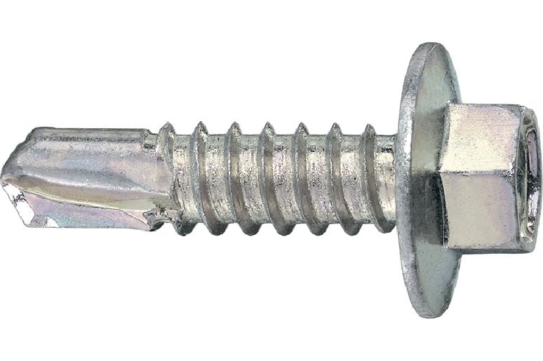 Vis métalliques autoperceuses S-MD 23 Z Vis autoperceuse (acier au carbone zingué) avec bride intégrée pour fixations de métal sur métal d’épaisseur moyenne (jusqu'à 6 mm)