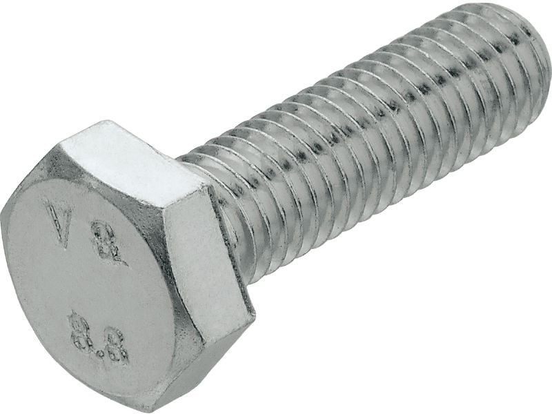 Vis à tête hexagonale A2 DIN 933 Vis à tête hexagonale en acier inoxydable (A2) conforme à DIN 933