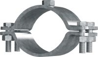 Colliers de serrage point fixe MFP-F Attache pour tubes de point fixe galvanisée à chaud (GAC) de haute qualité pour une performance maximale dans les applications d'installation de tubes pour charges lourdes