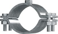 Colliers de serrage point fixe MFP-F Attache pour tubes de point fixe galvanisée à chaud (GAC) de haute qualité pour une performance maximale dans les applications d'installation de tubes pour charges lourdes