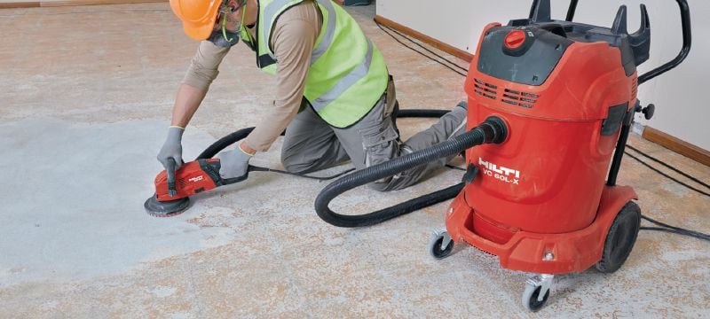 Aspirateur de poussière VC 60L-X de classe L Extracteur de poussière très puissant pour le raccordement avec des outils électriques et des nettoyages de chantier (à eau et à sec), réservoir de 60 l Applications 1