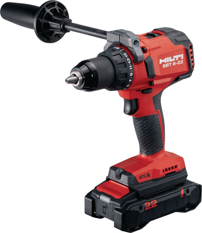 Visseuse-perceuse sans fil SBT 6-22 Outil de perçage et de vissage sur l'acier pour le pré-perçage de trous précis et l'installation de goujons à visser S-BT (plateforme de batteries Nuron)