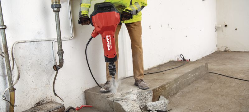 Burins pointus TE-H SM Burins pointus pour le piquage et le burinage dans le béton et la maçonnerie à l'aide des outils de démolition de troisième génération TE 3000 ou H28 avec attache Applications 1