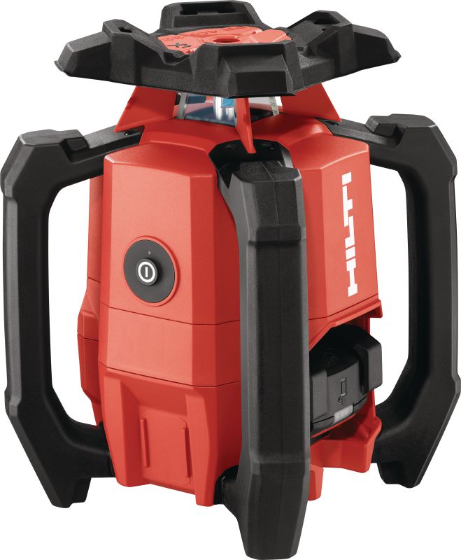 PR 40G-22 Niveau laser rotatif vert pente simple Niveau laser rotatif intérieur robuste avec faisceau vert très visible et fonctions automatiques pour nivellement, alignement, pentes et équerrage (plateforme Nuron)