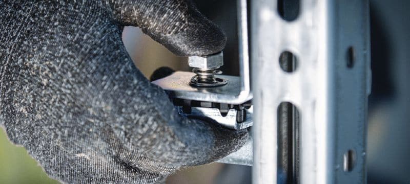 Bouton d'assemblage rapide MT-FL (Fast Lock) Écrou de rail à verrouillage rapide avec boulon pour la fixation de platines et connecteurs sur les rails de supportage MT Applications 1