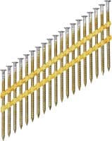 Clous profilés en acier inoxydable GX-WF Clou cranté en acier inoxydable pour ossature bois à utiliser avec le cloueur GX 90-WF