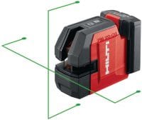 Laser d'aplomb et d'alignement 12 V PM 20-CG Laser combiné à faisceau vert avec 2 lignes et 5 points pour l'aplomb, le nivellement, l'alignement et l'équerrage (plateforme de batteries 12 V)