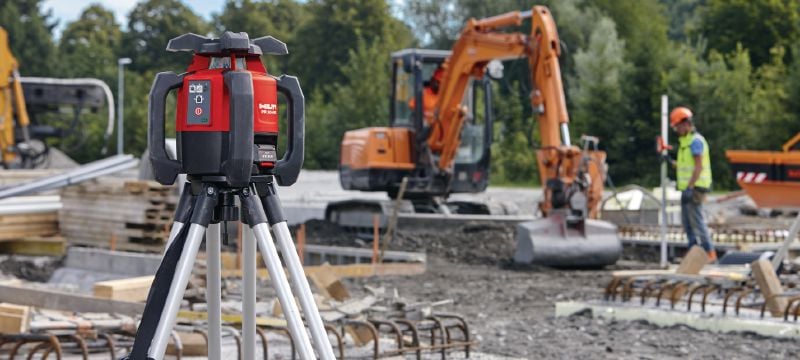 Niveau laser rotatif extérieur PR 30-HVS A12 Laser rotatif d'extérieur avec fonctions automatiques d'alignement vertical et d'indication de la pente sur cadran Applications 1