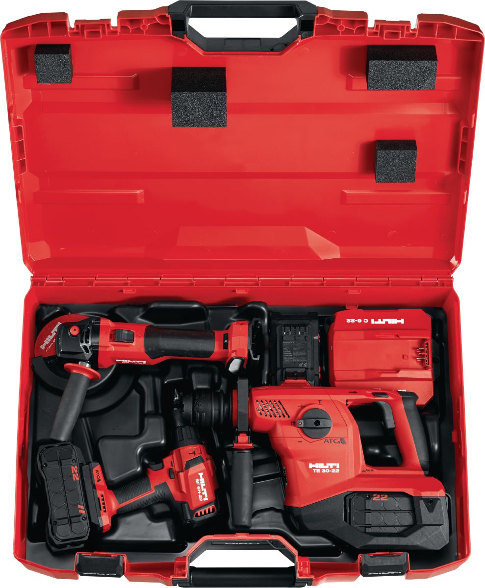 3 tool shop kit 22v hilti