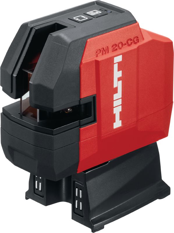 Laser ligne transversal et vertical de haute précision PM 20-CGE Laser combiné à faisceau vert de haute précision avec 2 lignes et 4 points pour l'aplomb, le nivellement, l'alignement et l'équerrage