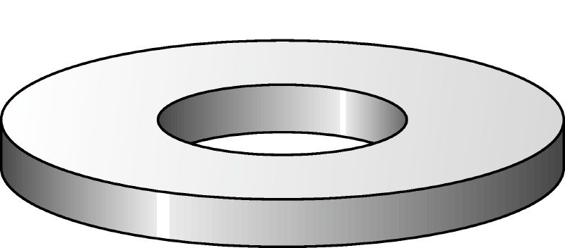 Rondelle plate galvanisée ISO 7089 Rondelle plate galvanisée correspondant à ISO 7089