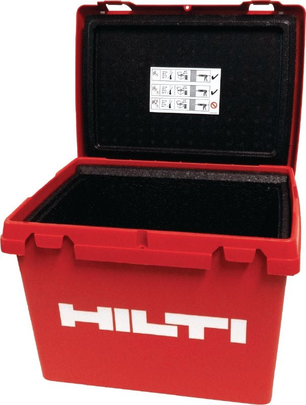 Boîte en plastique HIT PROMO isolée 