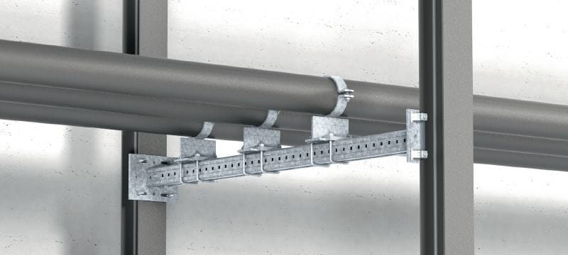 MI-SGC M12 Clip-étau simple galvanisé à chaud (GAC) pour le raccordement des platines en acier MIQ aux poutres en acier Applications 1