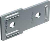 Raccord plat MT-CT-H2 pour rail de supportage Connecteur en T plat pour la fixation de deux rails MT ensemble