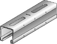 Rail MQ-41-RA2 Rail entretoise MQ en acier inoxydable (A2) d'une hauteur de 41 mm destiné aux applications pour charges moyennes