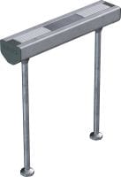 Rail d'ancrage HAC-V standard Rails insert avec capacité de charge améliorée et plusieurs profondeurs d'implantation pour une fixation économique des façades de murs-rideaux