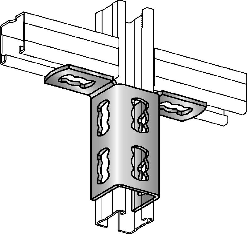 Bouton d'assemblage de rails MQV-2/2 D Bouton d'assemblage de rails flexible galvanisé pour les structures bidimensionnelles