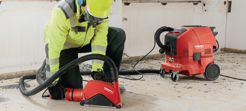 Meuleuse d'angle AG 230-27DB Meuleuse d'angle 2 700 W avec interrupteur d'homme mort, poignée pivotante et frein – pour disques jusqu'à 230 mm de diamètre Applications 1