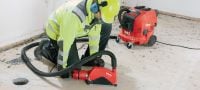 Meuleuse d'angle AG 230-24D Meuleuse d'angle 2 400 W avec interrupteur de type homme-mort, poignée rotative et charbons longue durée. Convient pour les disques jusqu'à 230 mm de diamètre Applications 3