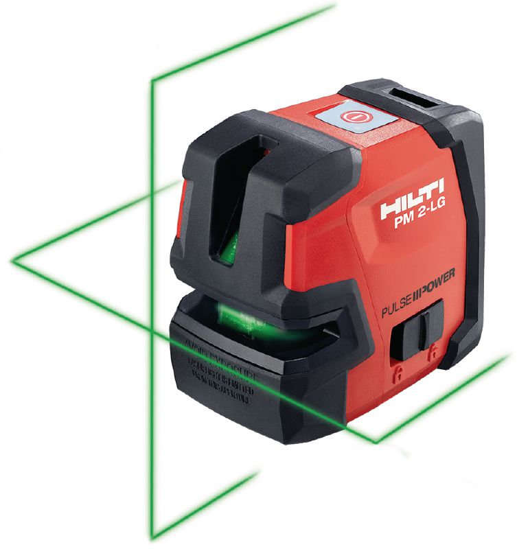 Niveau laser ligne PM 2-LG Laser ligne à 2 lignes pour le nivellement, l'alignement et l'équerrage avec faisceau vert