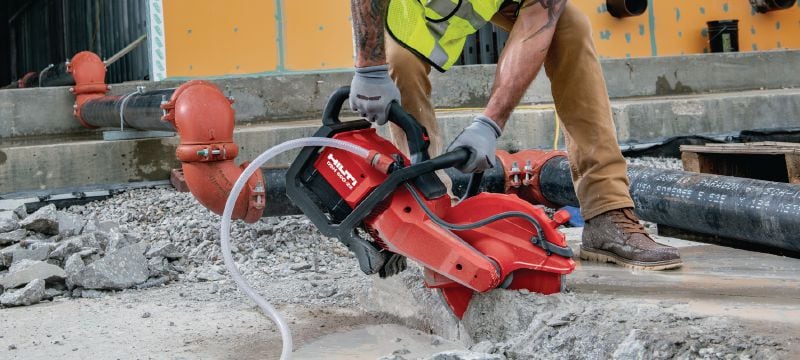 Découpeuses sans fil DSH 600-22 Découpeuses sans fil alimentée par batterie pour travaux lourds - pour la découpe de béton, métal et maçonnerie (plateforme de batteries Nuron) Applications 1