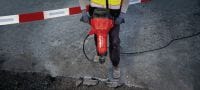 Marteau-piqueur électrique TE 3000-AVR pour démolition lourde Burineur ultra-puissant pour la démolition lourde du béton, la découpe de l'asphalte, les travaux de terrassement et la pose de tiges de mise à la terre Applications 4