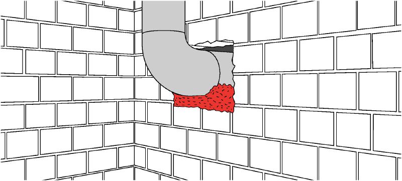 Mousse de colmatage Clean-Tec CF-F CT3 Produit d'étanchéité à base de mousse de polyuréthane Clean-Tec idéal pour le colmatage et l'étanchéité Applications 1