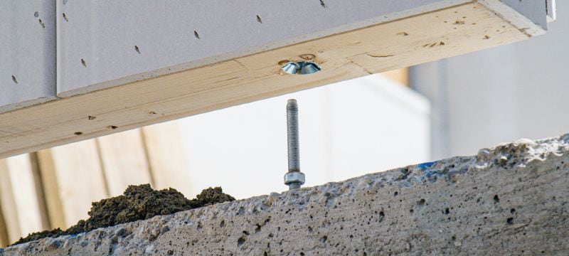Connecteur à bois HCW-L Connecteur à bois pour charges de traction HCW-L pour l'assemblage de structures en bois préfabriquées - élément de notre système de connecteurs à bois plus rapide et plus efficace Applications 1