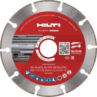 Disque diamant pour coupe de PVC/métal SPX Disque diamant Ultimate pour une découpe de haute qualité dans le métal et le PVC, avec des marquages permanents pour une utilisation correcte