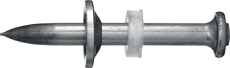 Clous X-CR P8 S béton / acier avec rondelle Clou unitaire en acier inoxydable avec rondelle en acier à utiliser avec les cloueurs à poudre sur l'acier et le béton dans les environnements corrosifs