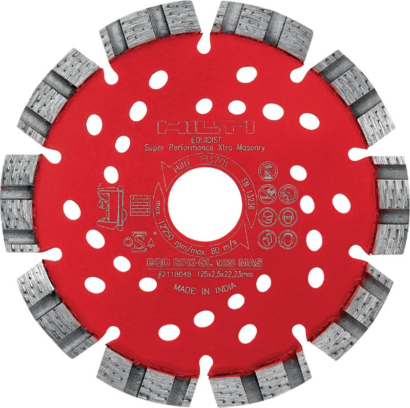 Disque diamant pour maçonnerie SPX-SL Disque diamant avec technologie Equidist pour une performance de rainurage optimale sur la maçonnerie