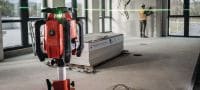 PR 40G-22 Niveau laser rotatif vert pente simple Niveau laser rotatif intérieur robuste avec faisceau vert très visible et fonctions automatiques pour nivellement, alignement, pentes et équerrage (plateforme Nuron) Applications 2