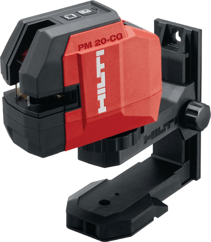 Laser ligne transversal et vertical PM 20-CG Laser combiné à faisceau vert avec 2 lignes et 5 points pour l'aplomb, le nivellement, l'alignement et l'équerrage