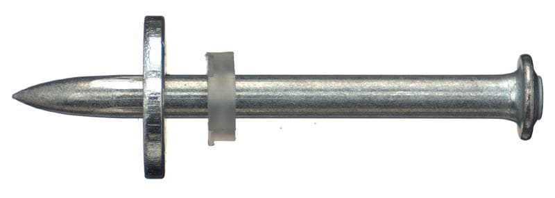 Clous X-DNH béton avec rondelle Clou en acier au carbone à utiliser avec le système de pré-perçage DX-Kwik et les cloueurs à poudre sur béton (rondelle de 8 mm)
