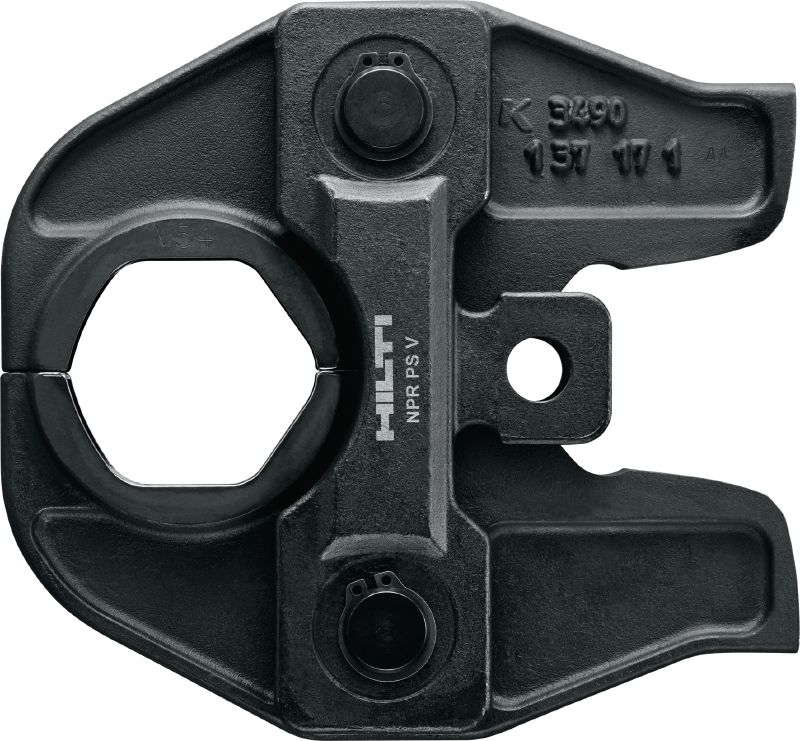 Mâchoire de sertisseuse NPR PS V Mâchoires de sertisseuse pour raccords à empreinte V jusqu'à 54 mm. Compatible avec tous les outils de sertissage de tubes NPR 32-A.